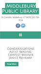 Mobile Screenshot of middleburypubliclibrary.org